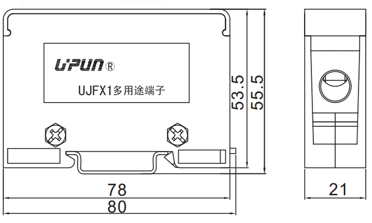 接線端子 - UJFX1-10/10+2.5-141063